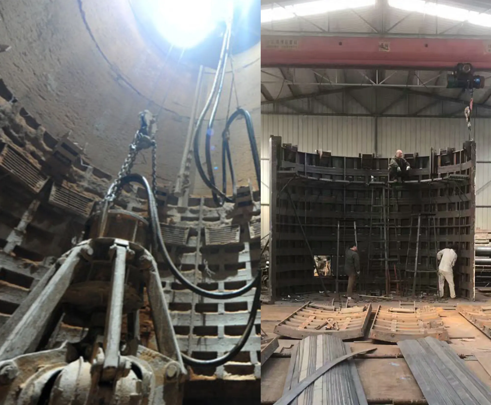 Plantilla Metálica Móvil General para Pozos Verticales