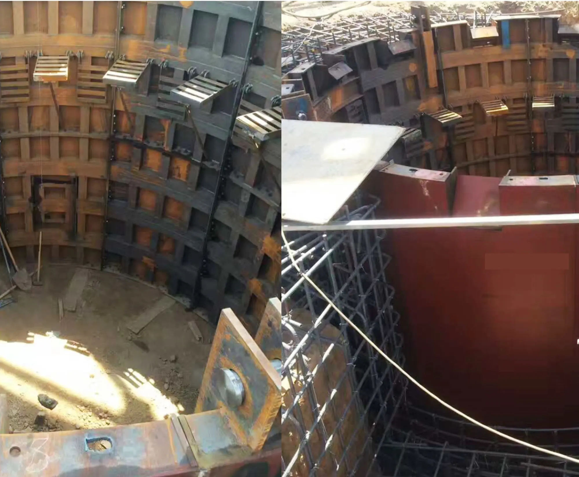 Plantilla Metálica Móvil General para Pozos Verticales