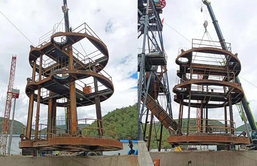 Plataforma de hundimiento minero