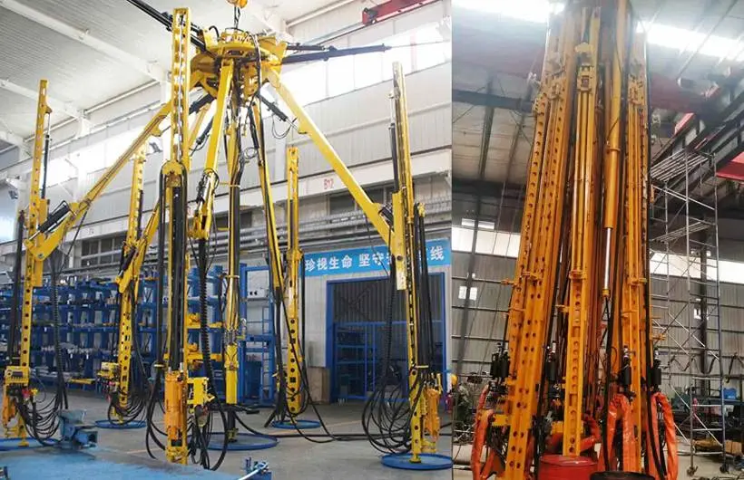 Jumbo de perforación tipo paraguas para pozos