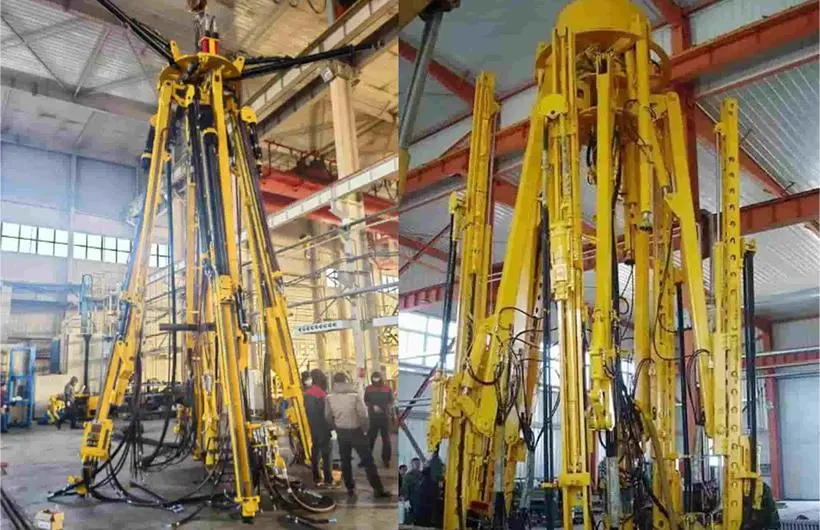 Jumbo de perforación tipo paraguas para pozos