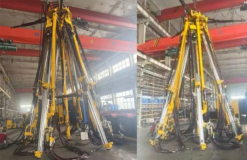 Jumbo de perforación tipo paraguas para pozos
