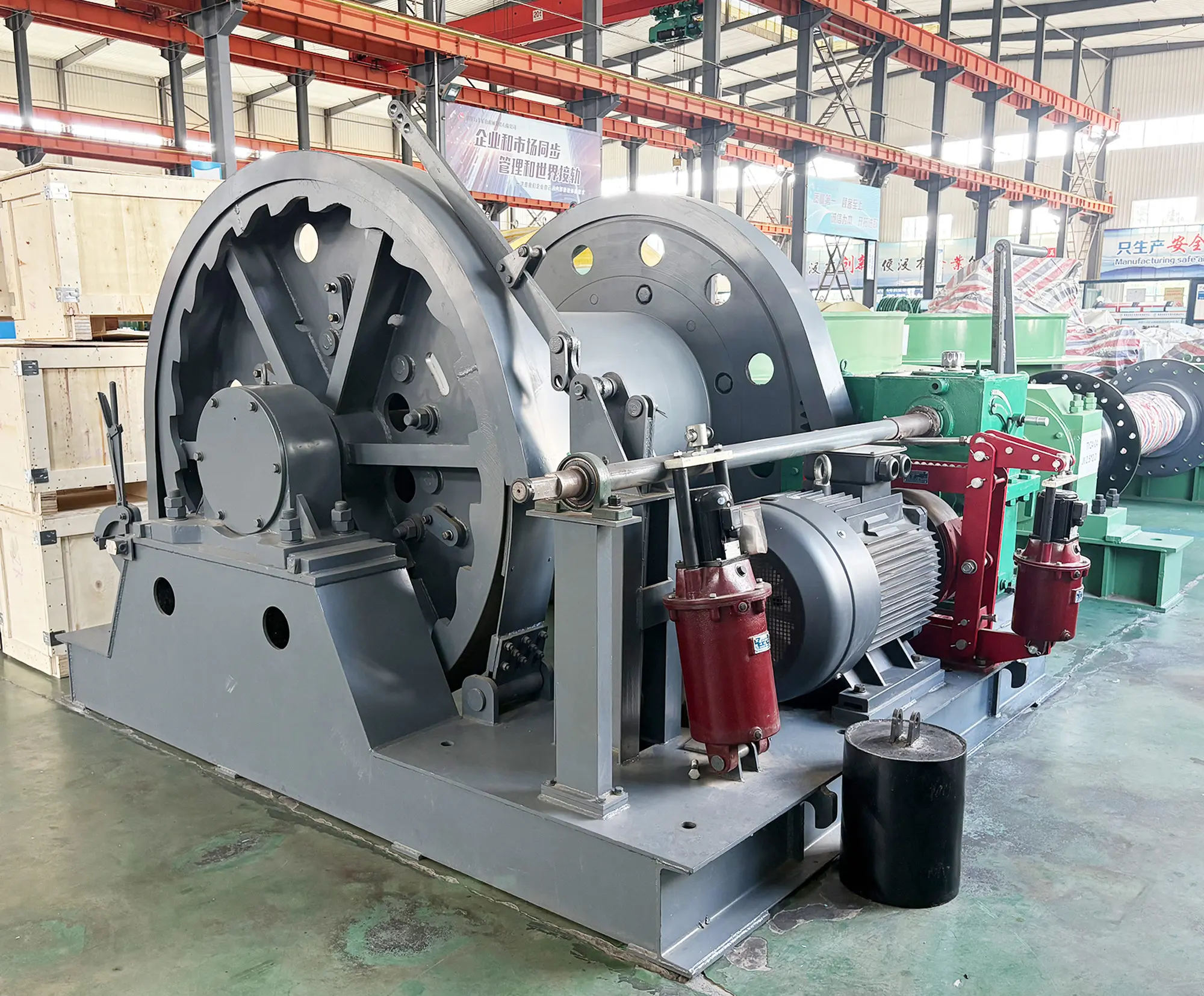 Malacate de Escalera de Seguridad JZA (Freno de Bloques)