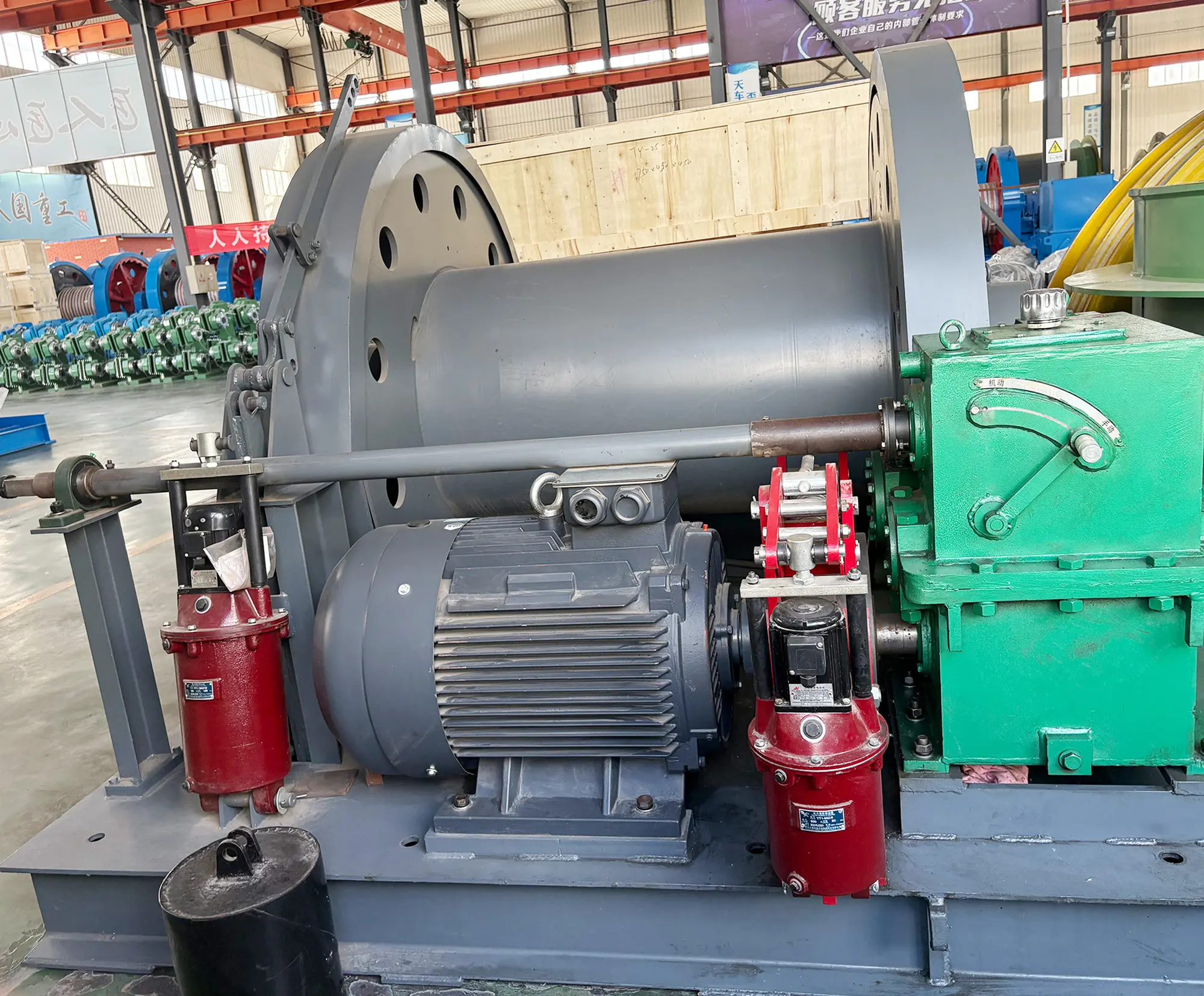 Malacate de Escalera de Seguridad JZA (Freno de Bloques)